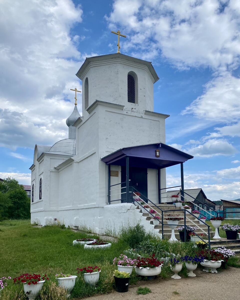 Церковь Покрова Пресвятой Богородицы, Новый Заган (Мухоршибирский район, Республика Бурятия). фасады, Вид с СЗ