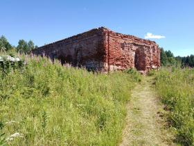 Поповка, урочище. Спасо-Евфимиев Сямженский монастырь. Церковь Покрова Пресвятой Богородицы