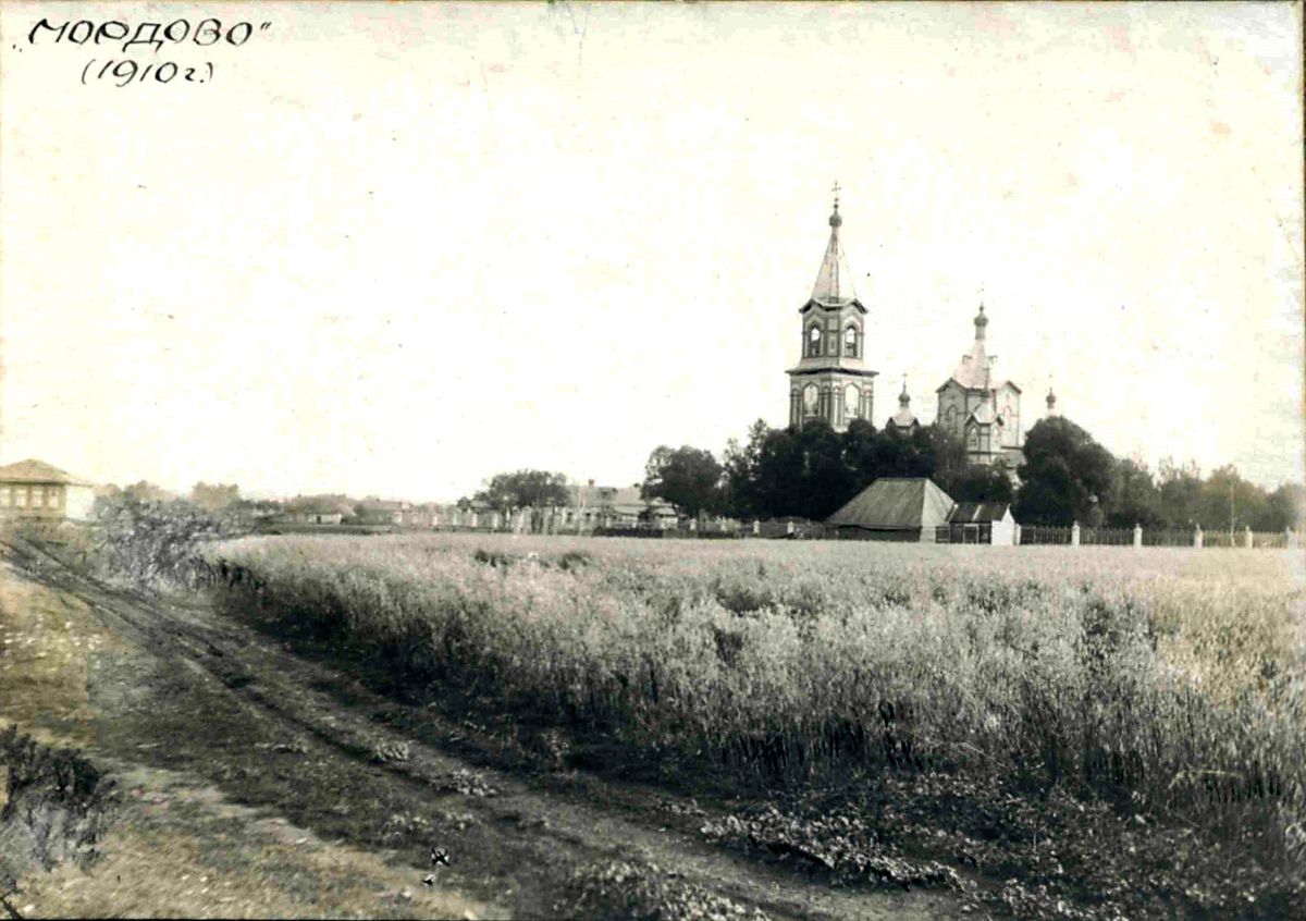 Церковь Вознесения Господня, Мордово (Мордовский район, Тамбовская область). общий вид в ландшафте, Мордово. Церковь Вознесения Господня.