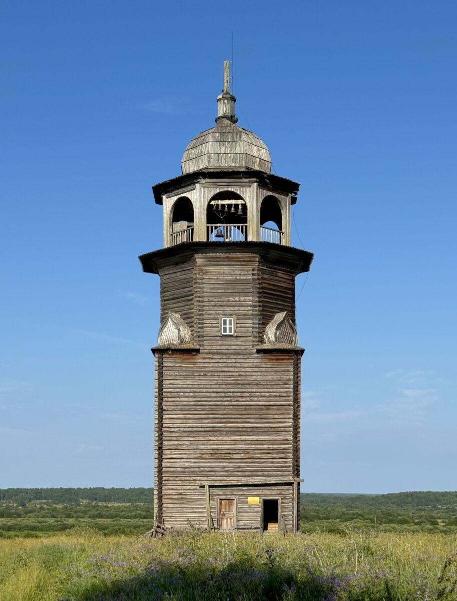 Колокольня Турчасовского погоста, Посад (Турчасово) (Онежский район, Архангельская область). фасады, Вид с запада