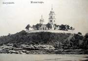 Николаевский монастырь. Церковь Успения Пресвятой Богородицы (старая), Дореволюционная открытка<br>, Богуслав, Обуховский район, Украина, Киевская область