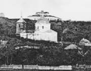 Церковь Казанской иконы Божией Матери, Казанская церковь, (вид с правого берега реки Оки). Начало XX века. Фото сайта https://elatma2008.ru/E26.htm<br>, Елатьма, Касимовский район и г. Касимов, Рязанская область