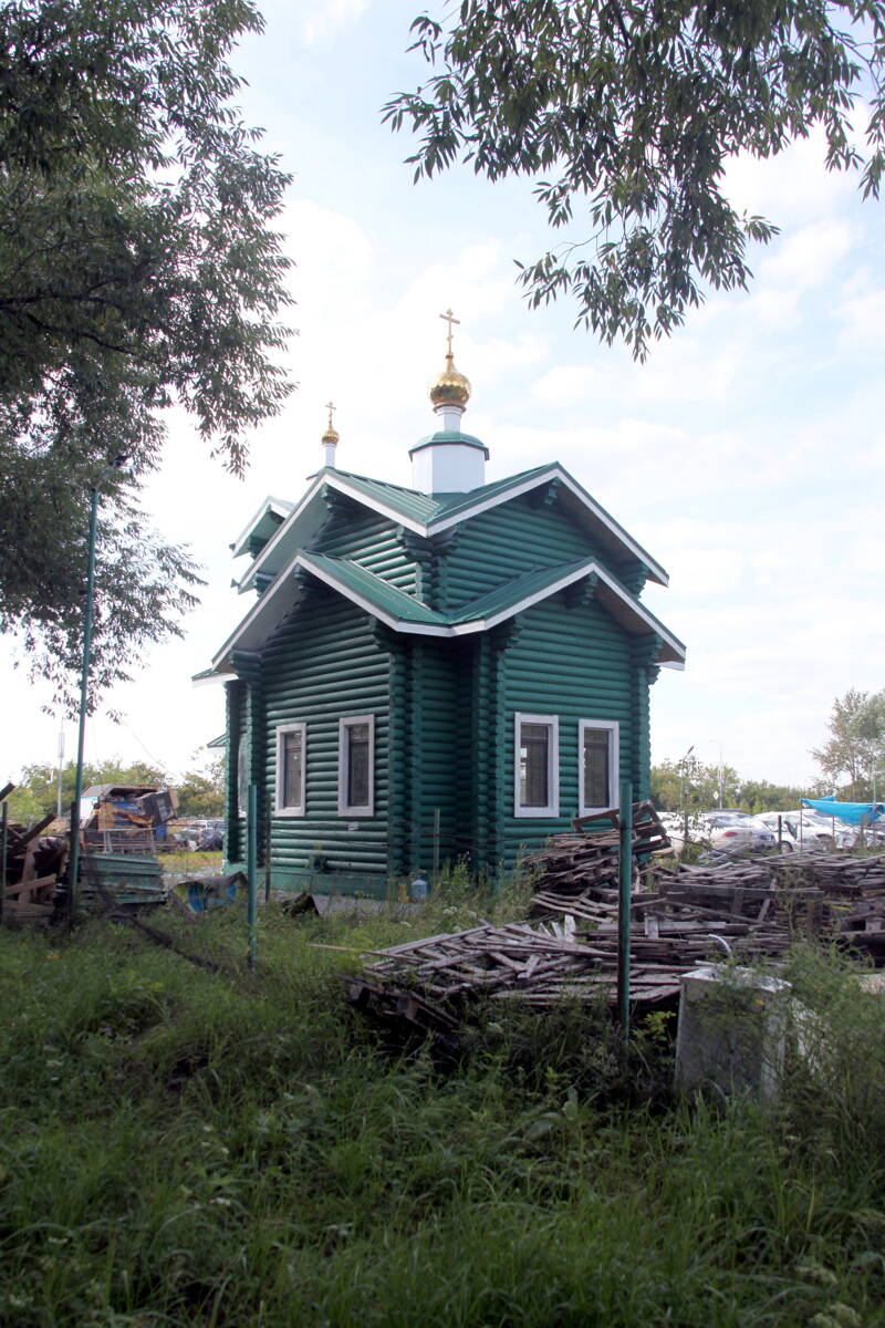 Церковь Феодора Ушакова, Аэропорт (Челябинск, город, Челябинская область). фасады, Вид с юго-востока