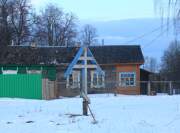 Церковь Покрова Пресвятой Богородицы, Крест на месте церкви<br>, Панофидино, Старицкий район, Тверская область