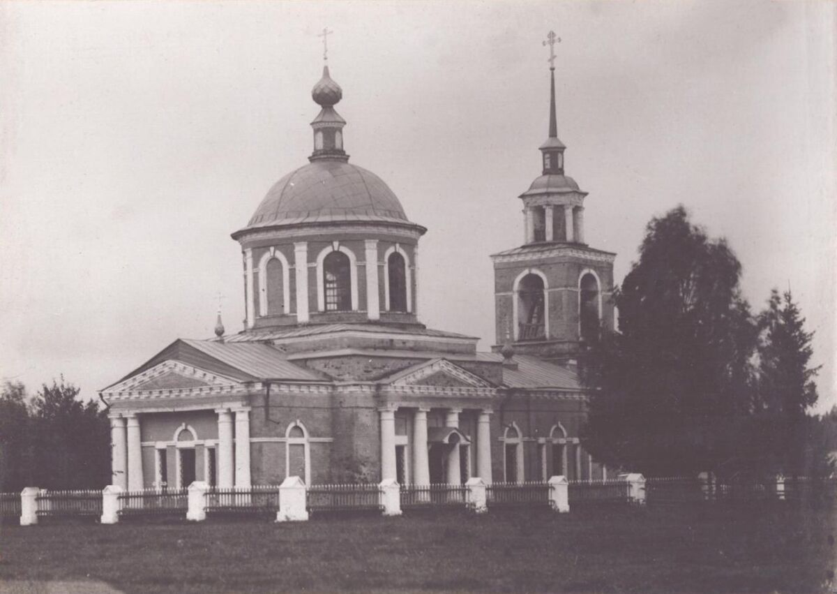 Церковь Воскресения Христова, Агутино, урочище (Чухломский район, Костромская область). архивная фотография, Фото 1909 года из фондов Государственного исторического музея. Автор С.А. Орлов