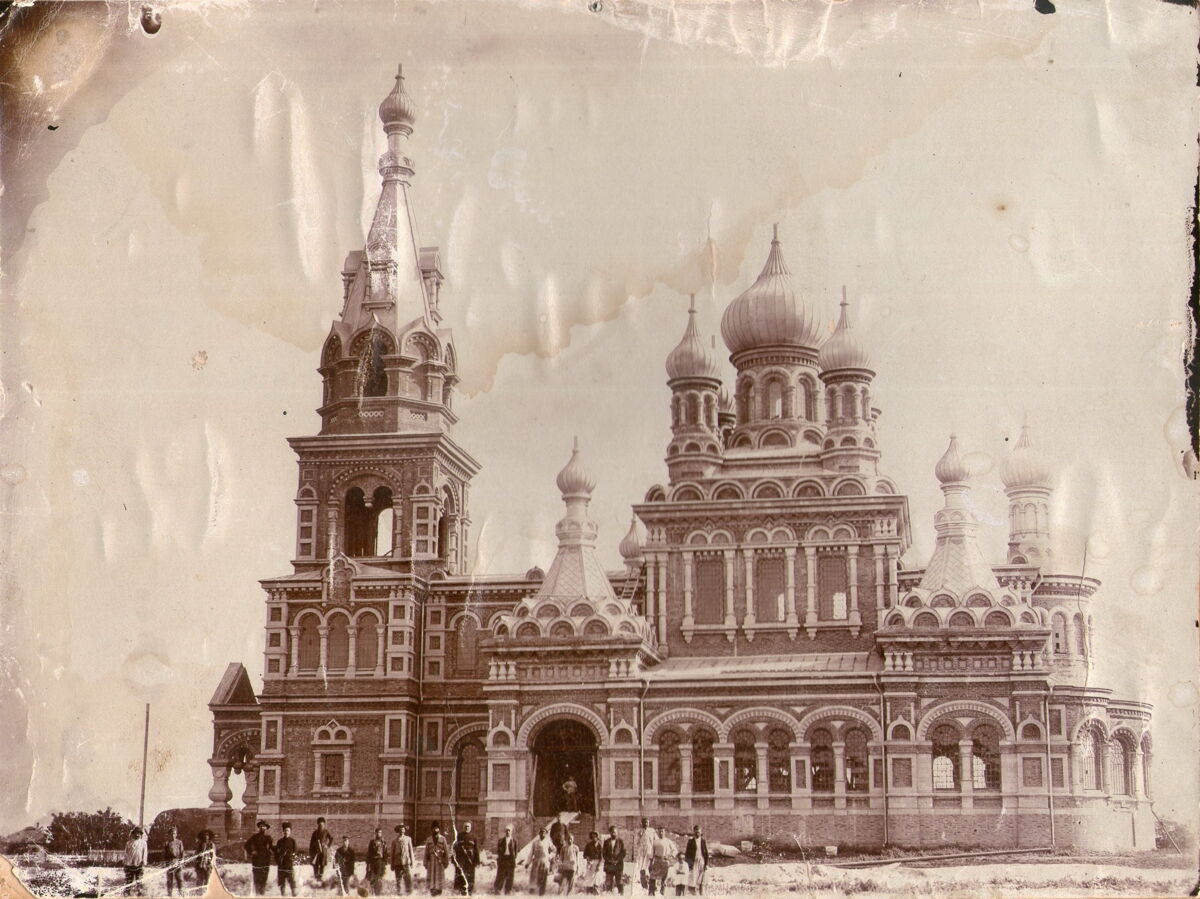 Церковь Покрова Пресвятой Богородицы, Приморско-Ахтарск (Приморско-Ахтарский район, Краснодарский край). архивная фотография, Старинное фото из фондов Приморско-Ахтарского историко-краеведческого музея
