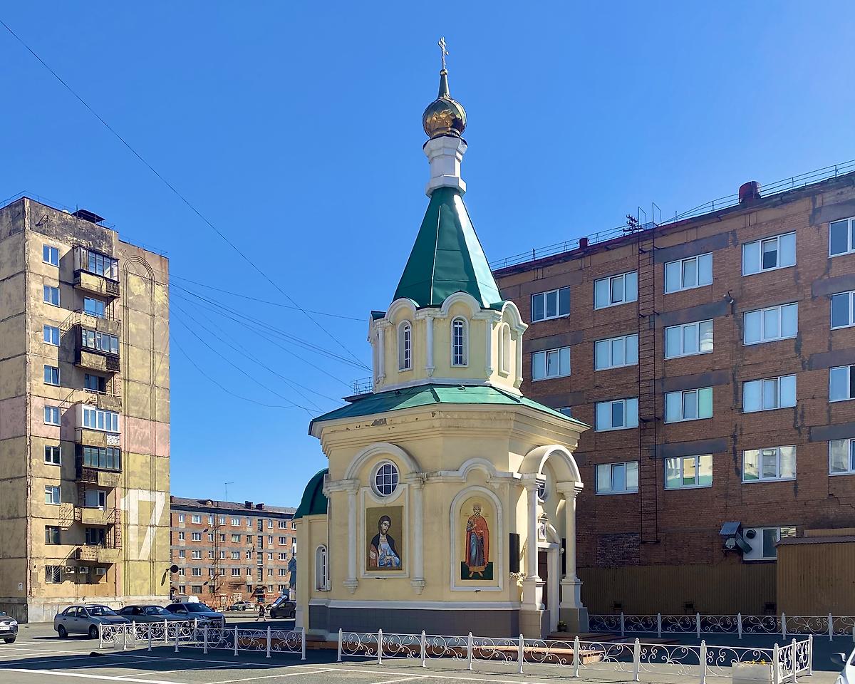 Вид с запада, фасады. Церковь Владимира равноапостольного, Норильск (Норильск, город, Красноярский край)