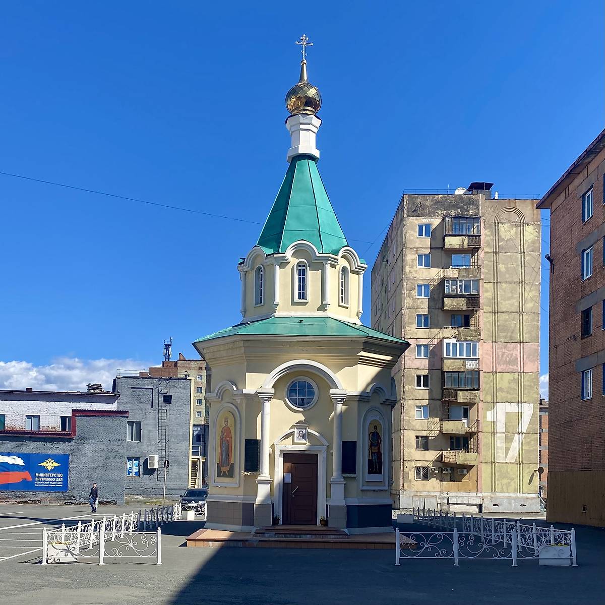 Вид с ЮЗ, фасады. Церковь Владимира равноапостольного, Норильск (Норильск, город, Красноярский край)