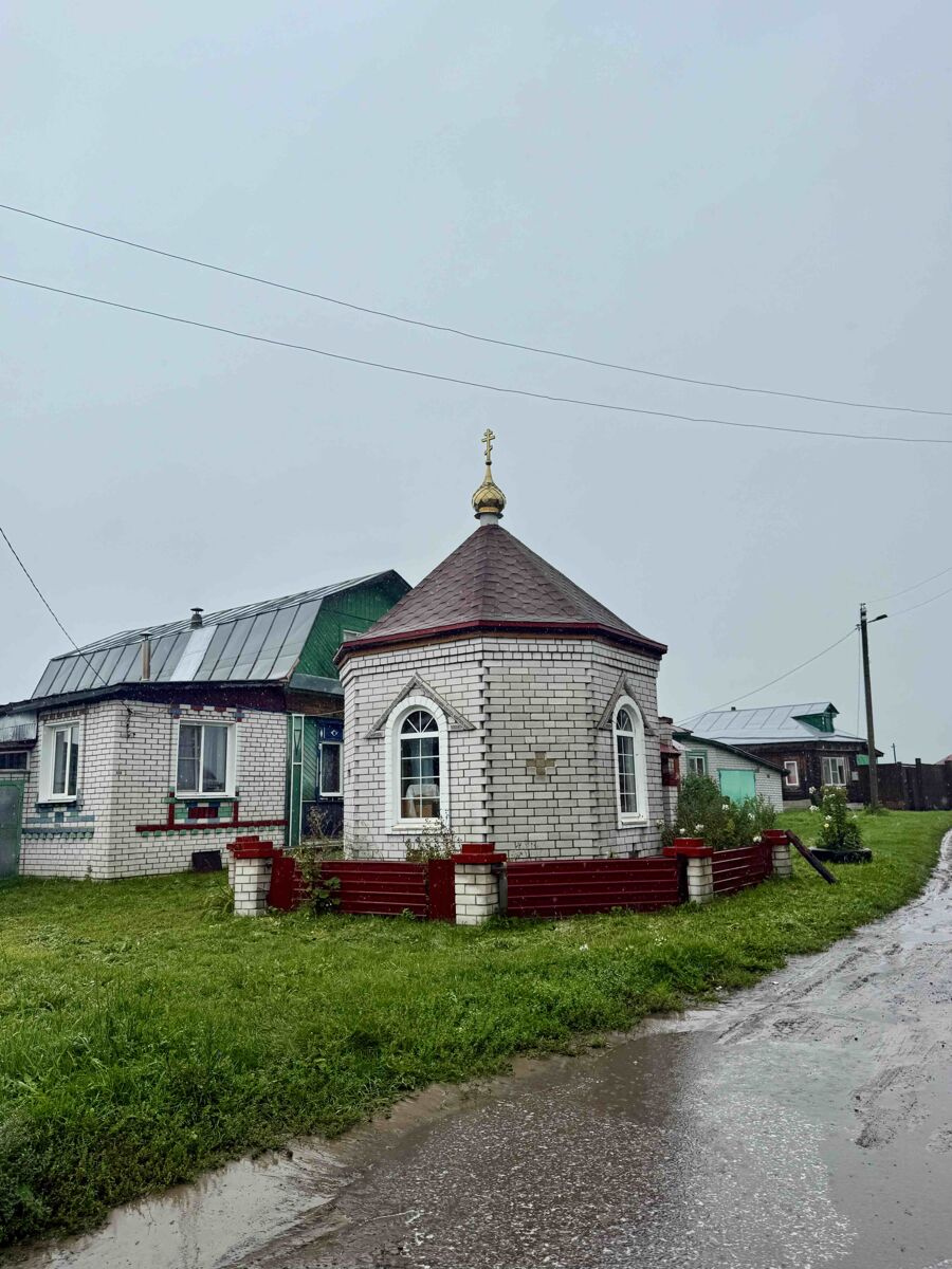Неизвестная часовня, Старое Щербинино (Павловский район, Нижегородская область). общий вид в ландшафте