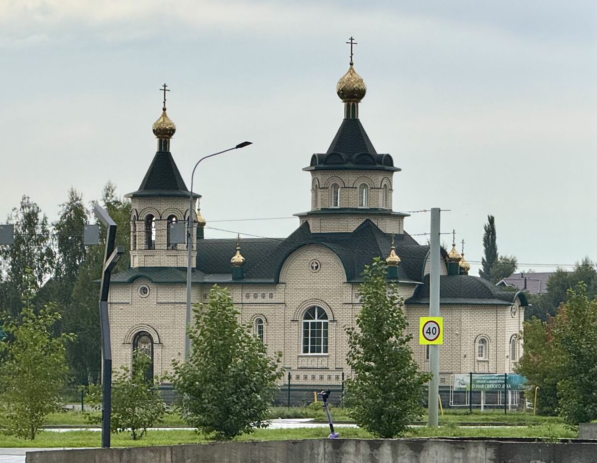 Церковь Сошествия Святого Духа, Барнаул (Барнаул, город, Алтайский край). общий вид в ландшафте, Вид с Павловского тракта