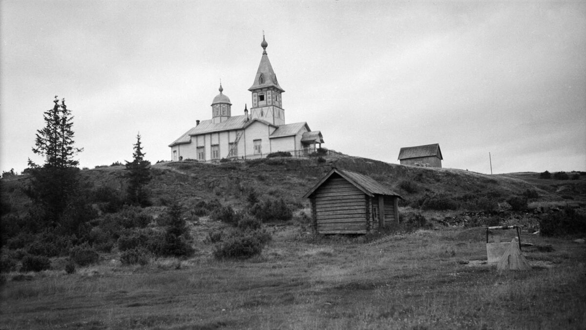Церковь Воздвижения Креста Господня, Мантсинсаари, остров (Питкярантский район, Республика Карелия). архивная фотография, Фото 1937 года с сайта www.finna.fi. Автор Jorma Pohjanpalo