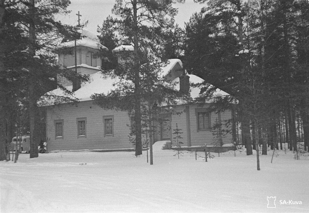 Церковь Петра и Павла, Ягляярви, урочище (Суоярвский район, Республика Карелия). архивная фотография, Фото 1941-1944 годов из архива SA-Kuva