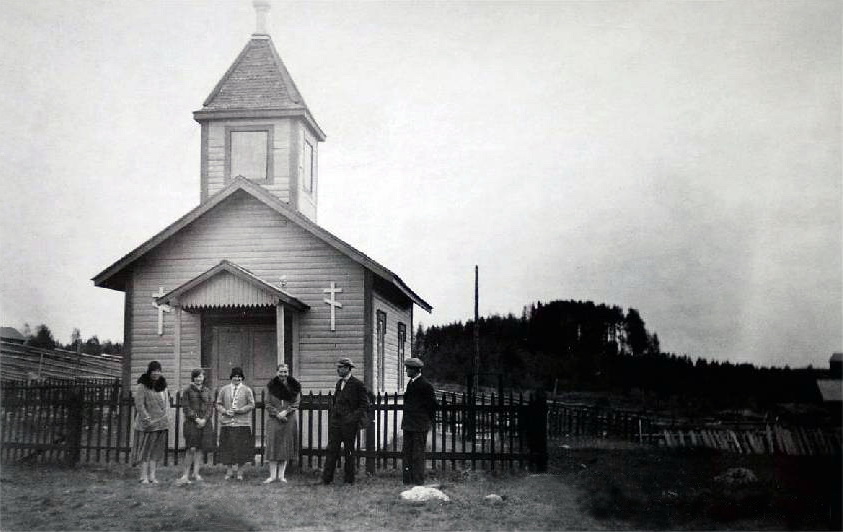 Часовня Казанской иконы Божией Матери, Моисеинваара, урочище (Суоярвский район, Республика Карелия). архивная фотография, Фото 1930-ых годов с сайта heninen.net
