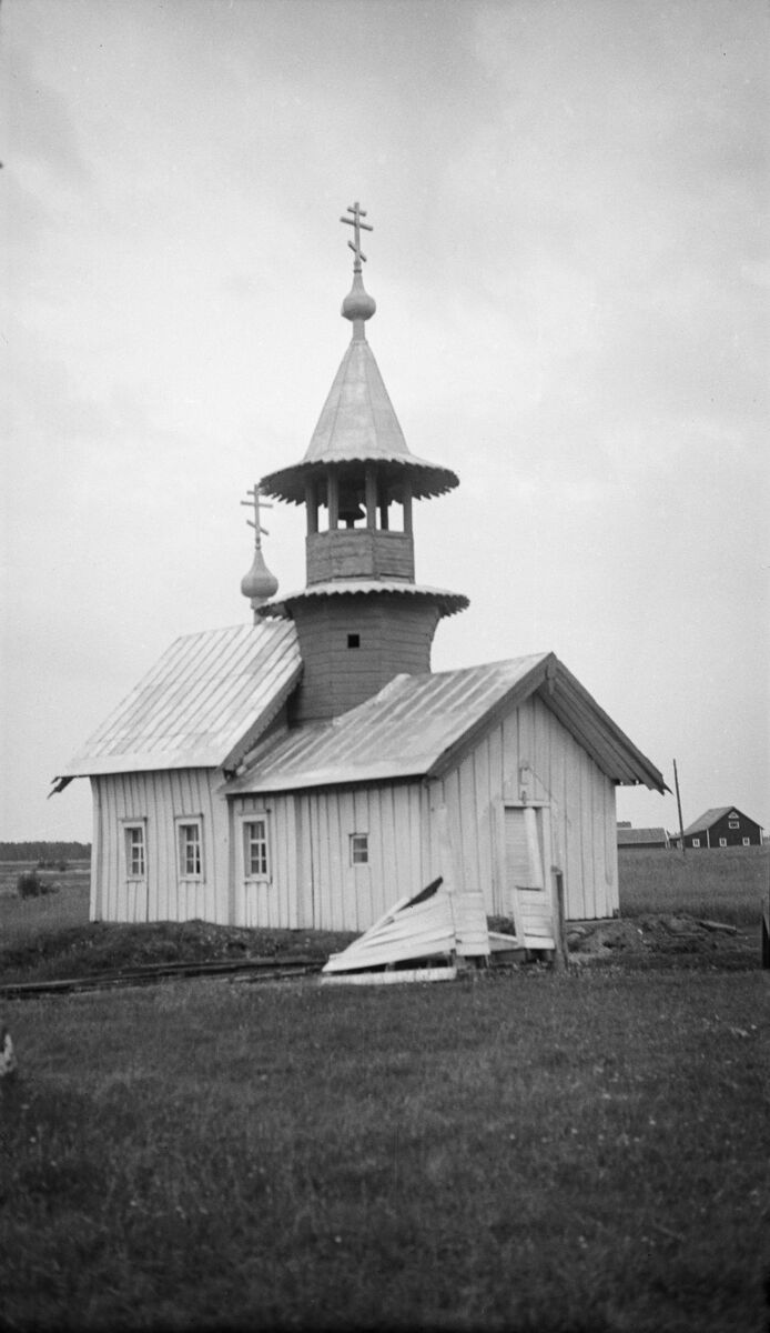 Часовня Преображения Господня, Лункулансаари, остров (Питкярантский район, Республика Карелия). архивная фотография, Фото 1937 года с сайта www.finna.fi. Автор Jorma Pohjanpalo