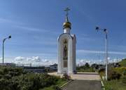 Часовня Четырёх Иннокентиев у вокзала Падунские пороги, Вид с востока<br>, Братск, Братский район, Иркутская область
