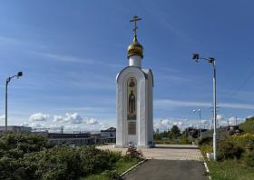 Братск. Часовня Четырёх Иннокентиев у вокзала Падунские пороги