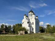 Церковь Преображения Господня в Гидростроителе (новая), Вид с юго-запада<br>, Братск, Братский район, Иркутская область