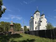 Церковь Преображения Господня в Гидростроителе (новая), Вид с запада<br>, Братск, Братский район, Иркутская область