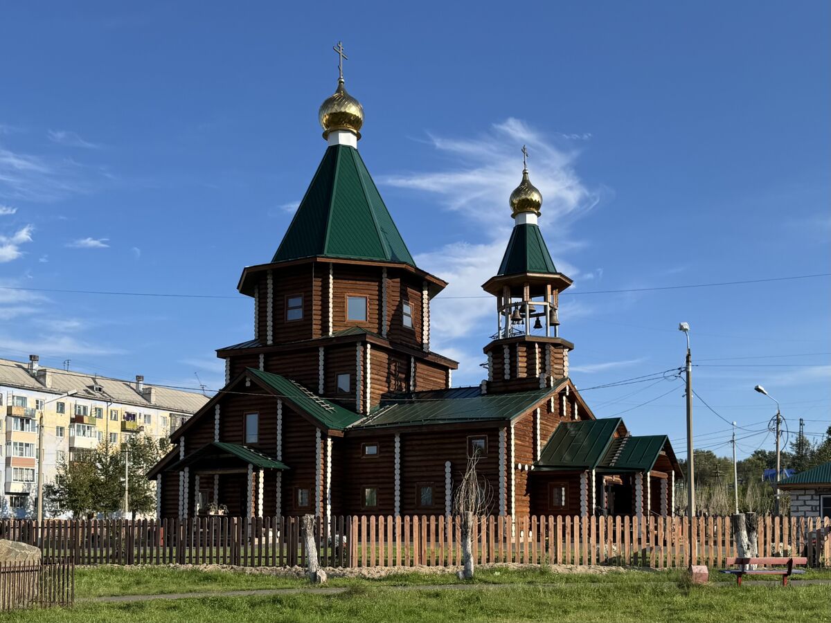 Церковь Сергия Радонежского в Осиновке, Братск (Братский район, Иркутская область). фасады, Общий вид с северо-запада