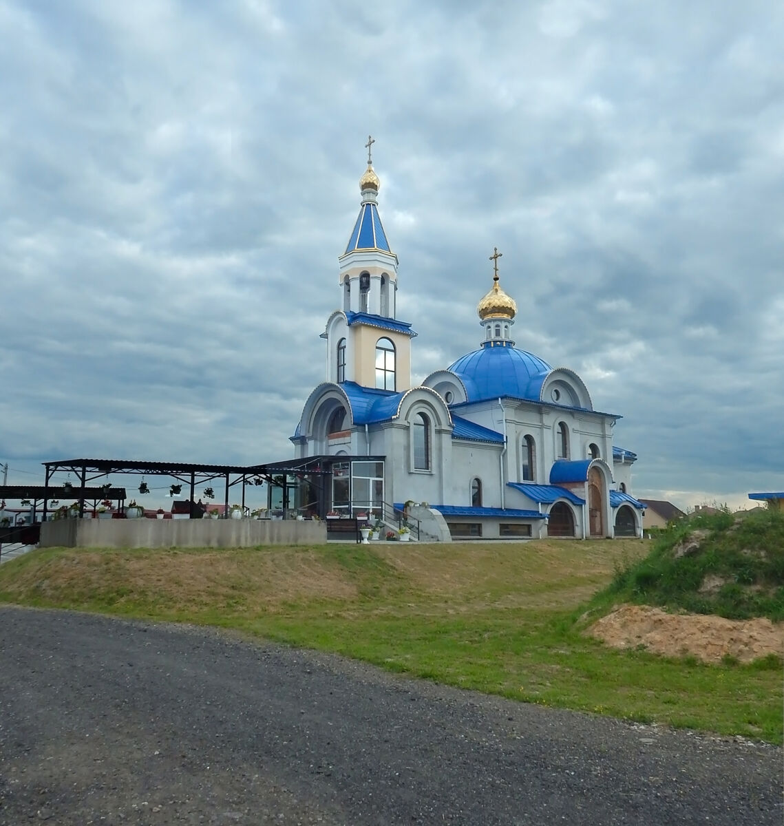 Церковь Николая Чудотворца, Галево (Пинский район, Беларусь, Брестская область). общий вид в ландшафте