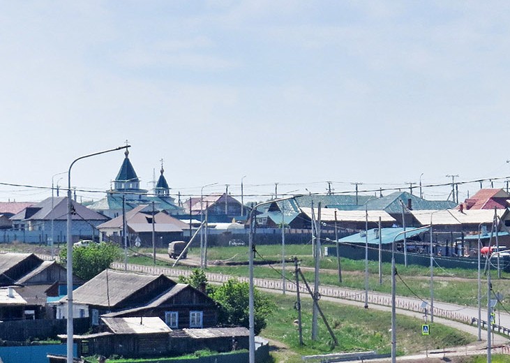 Церковь Елисаветы и Варвары, Залари (Заларинский район, Иркутская область). дополнительная информация, с окраины посёлка