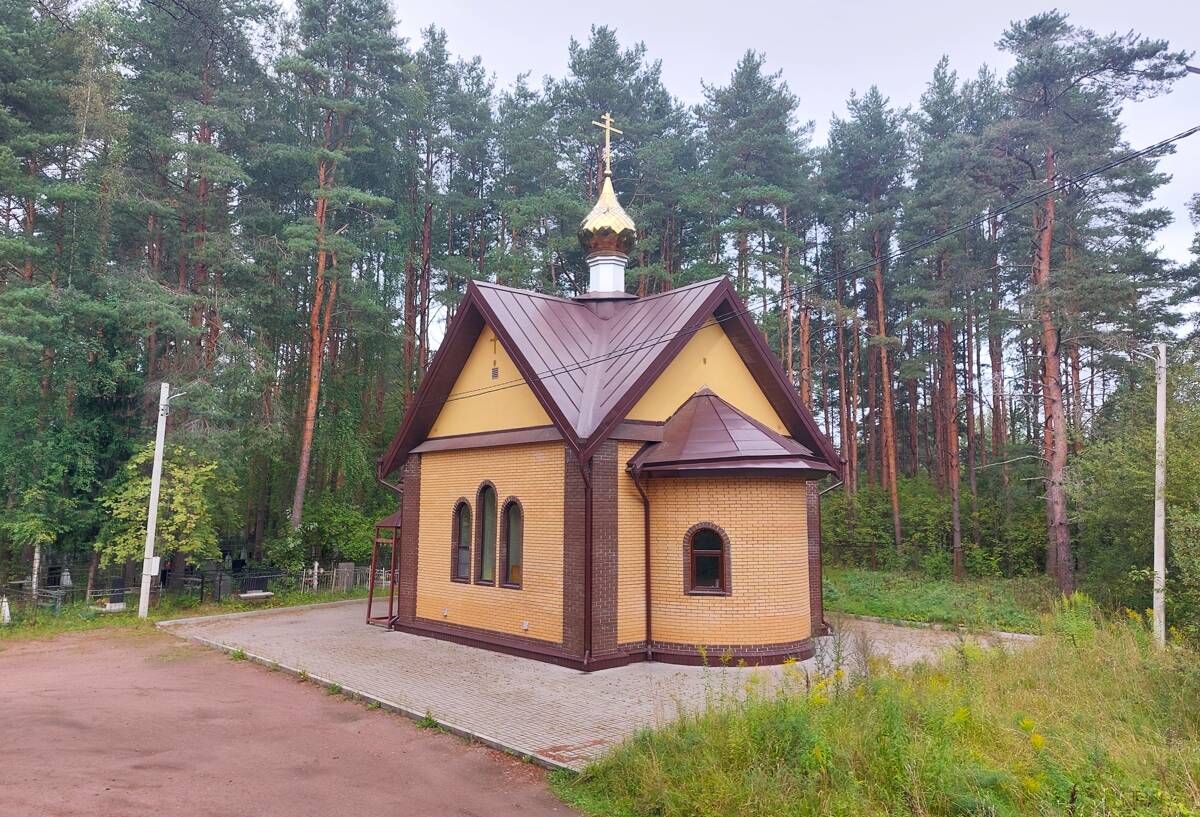 Церковь Веры, Надежды, Любови и матери их Софии, Дубровка (Невская Дубровка) (Всеволожский район, Ленинградская область). общий вид в ландшафте