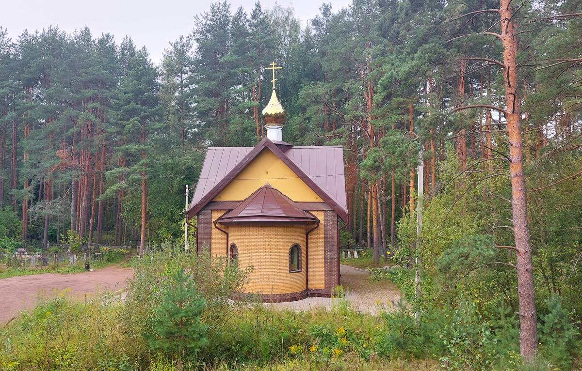 Церковь Веры, Надежды, Любови и матери их Софии, Дубровка (Невская Дубровка) (Всеволожский район, Ленинградская область). общий вид в ландшафте