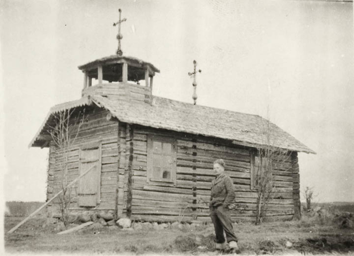 Неизвестная часовня, Вуоттониеми, урочище (Суоярвский район, Республика Карелия). архивная фотография, Фото 1937 года с сайта finna.fi
