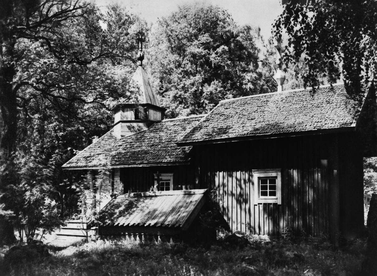 Часовня Покрова Пресвятой Богородицы, Куйкканиеми, территория (Суоярвский район, Республика Карелия). архивная фотография, Фото 1930-ых годов с сайта www.finna.fi