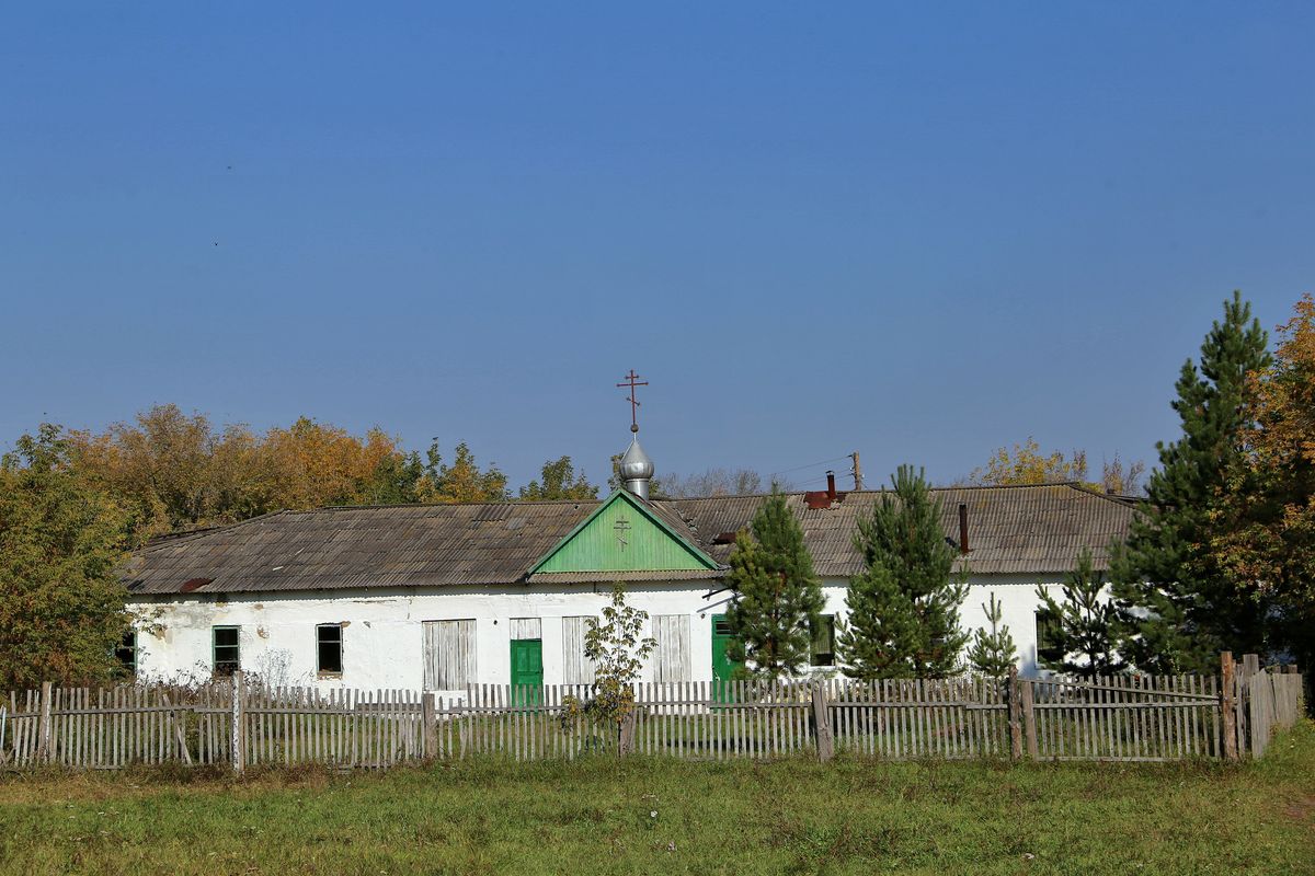 Церковь Михаила Архангела, Хохлово (Саргатский район, Омская область). общий вид в ландшафте