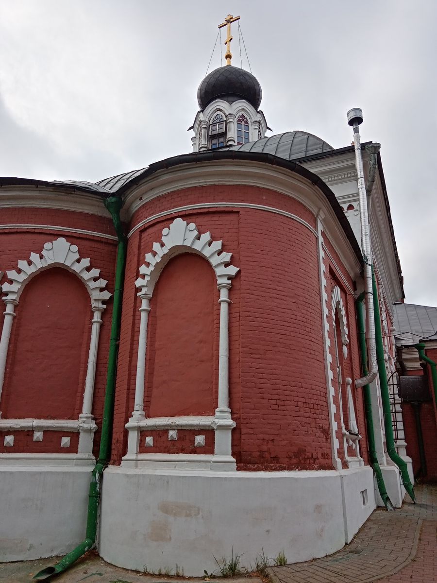 Церковь Успения Пресвятой Богородицы, Преображенское (Восточный административный округ (ВАО), г. Москва). архитектурные детали, Восточная (алтарная) часть храма