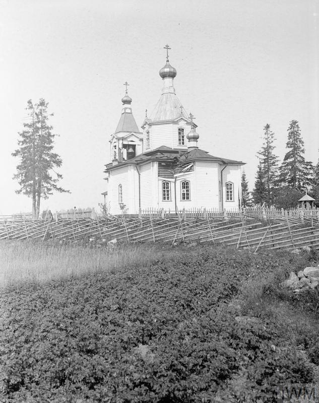 Церковь Георгия Победоносца, Кяппесельга (Кондопожский район, Республика Карелия). архивная фотография, Фото 1919 года из фондов Imperial War Museum