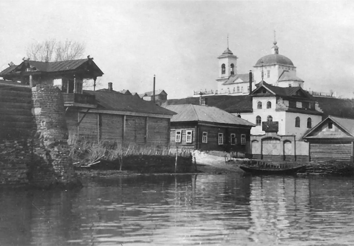 Якиманская церковь. Начало XX в., архивная фотография. Церковь Иоакима и Анны, Якиманская Слобода (Муромский район и г. Муром, Владимирская область)