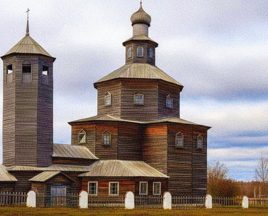 Церковь Успения Пресвятой Богородицы, Успенское (Вяземский район, Смоленская область). архивная фотография, Фото 1910-х годов из фондов сельского школьного музея