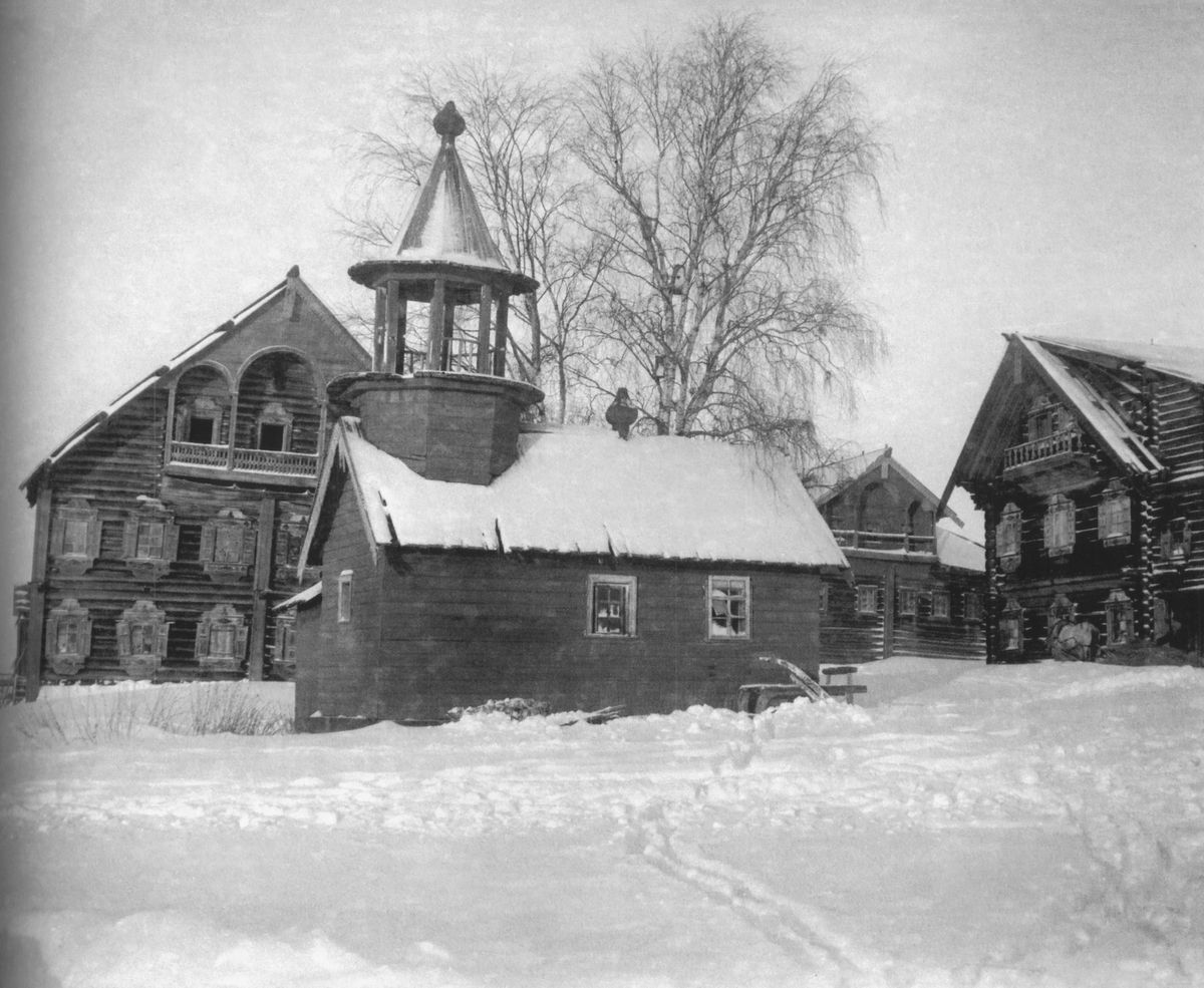 Часовня Петра и Павла, Щёглово, урочище (Медвежьегорский район, Республика Карелия). архивная фотография, Фото 1942 года из фондов Kansallisarkisto. Автор Lars Pettersson