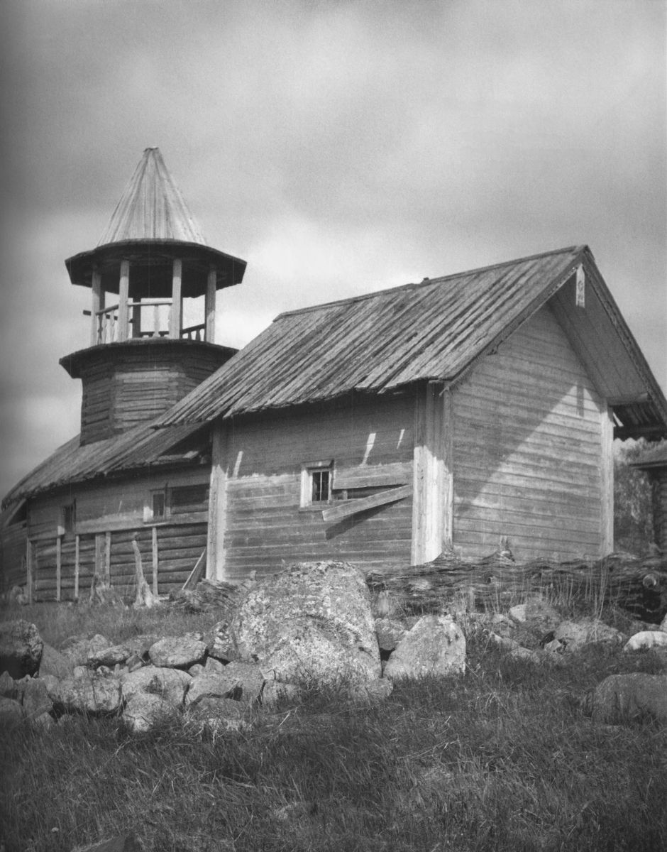 Часовня Флора и Лавра, Мяльзино, территория (Медвежьегорский район, Республика Карелия). архивная фотография, Фото 1944 года из фондов Kansallisarkisto. Автор Lars Pettersson