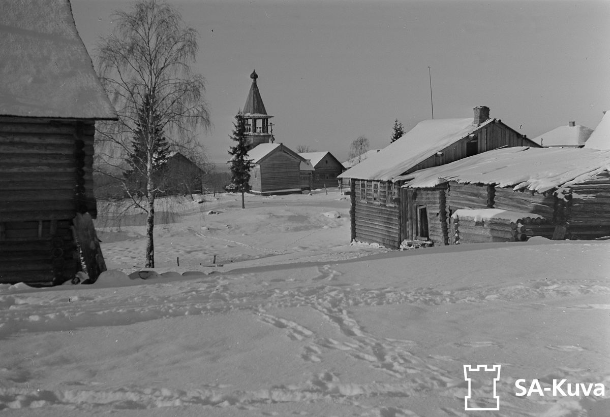 Часовня Николая Чудотворца, Улитина Новинка (Кондопожский район, Республика Карелия). архивная фотография, из финского архива SA-KUVA