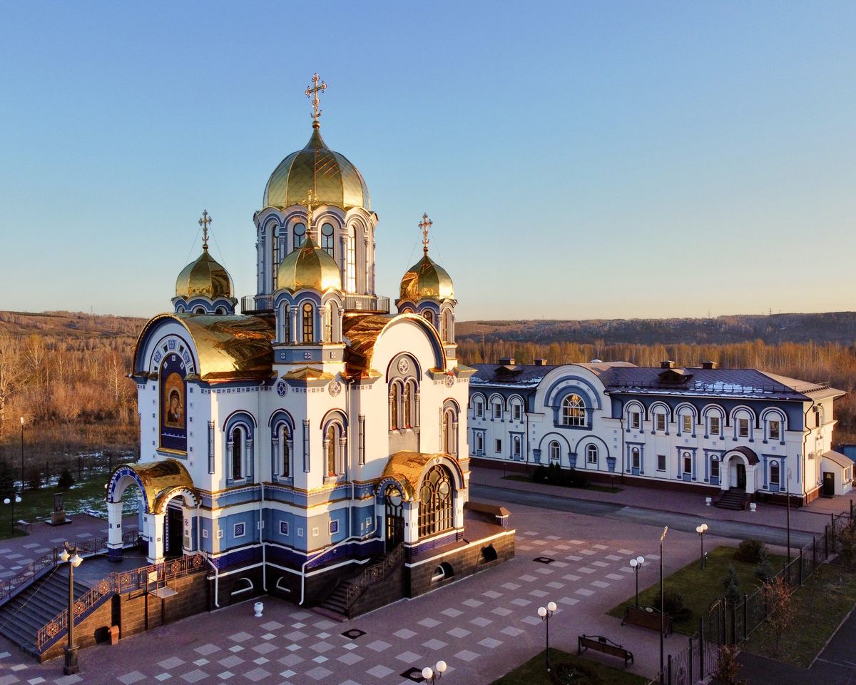Церковь Казанской иконы Божией Матери, Кемерово (Кемерово, город, Кемеровская область). фасады, Вид с ЮЗ
