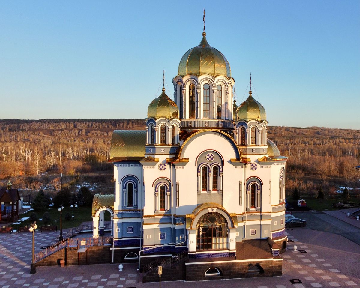 Церковь Казанской иконы Божией Матери, Кемерово (Кемерово, город, Кемеровская область). фасады, Южный фасад