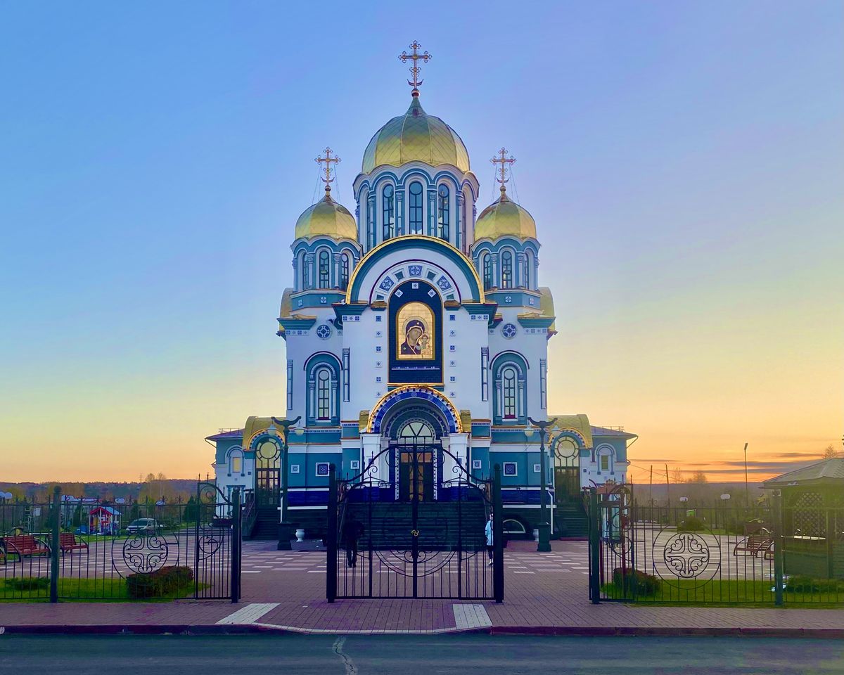 Церковь Казанской иконы Божией Матери, Кемерово (Кемерово, город, Кемеровская область). фасады, Западный фасад