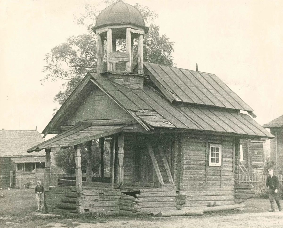 Неизвестная часовня, Концы (Маловишерский район, Новгородская область). архивная фотография, Фото 1963 года из фондов Новгородского музея-заповедника