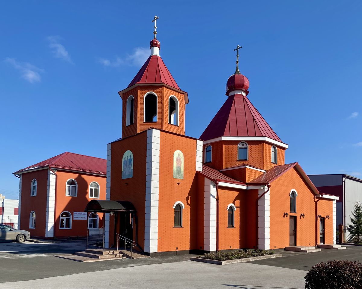 Церковь Гурия, Самона и Авива, Гурьевск (Гурьевский район, Кемеровская область). фасады, Вид с ЮЗ