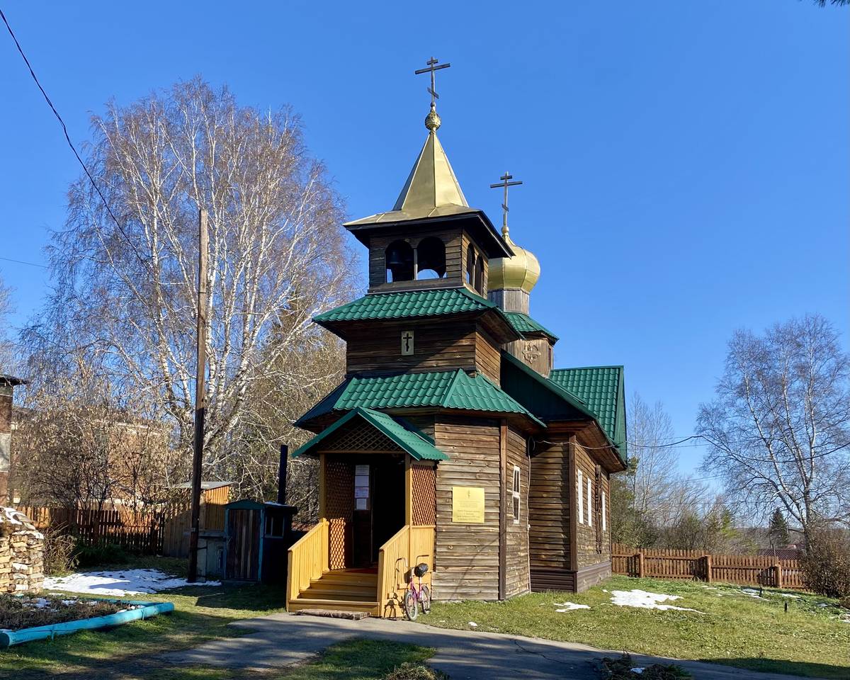 Церковь Троицы Живоначальной (новая), Залесово (Залесовский район, Алтайский край). фасады, Вид с запада