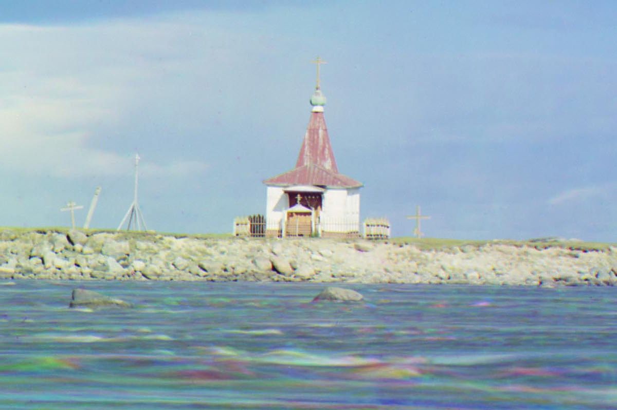 Церковь Иоанна Предтечи, Кемь (Кемский район, Республика Карелия). архивная фотография, Фрагмент фото С.М. Прокудина-Горского. 1916 год. Источник: www.prokudin-gorskiy.ru/image.php?ID=286