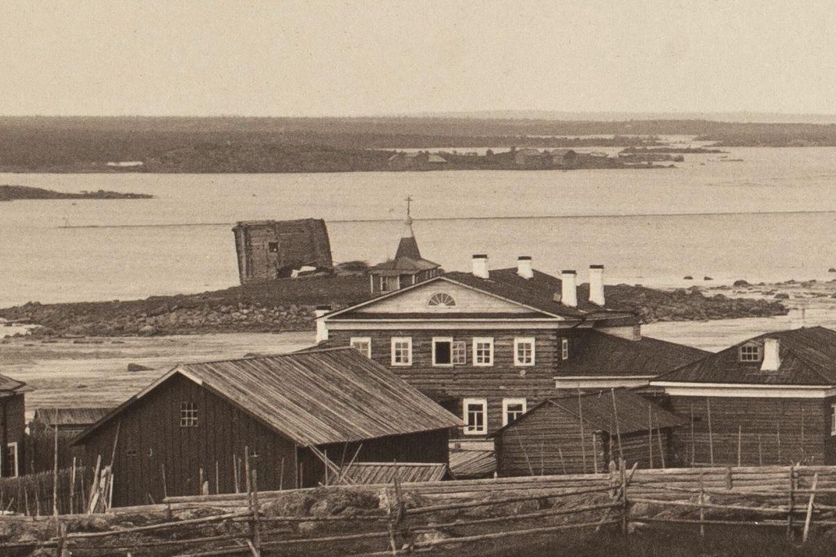 Церковь Иоанна Предтечи, Кемь (Кемский район, Республика Карелия). архивная фотография, Фрагмент фото 1894 года с сайта www.finna.fi. Автор Into Konrad Inha