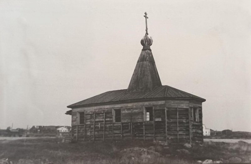 Церковь Иоанна Предтечи, Кемь (Кемский район, Республика Карелия). архивная фотография, Фото 1948 года из фондов Государственного научно-исследовательского музея архитектуры имени А.В. Щусева. Автор Н.Н. Соболев