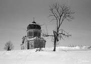 Церковь Покрова Пресвятой Богородицы (?), Фото 1942 года из архива SA-Kuva. Автор Sot.virk. M. Persson<br>, Шангостров, Подпорожский район, Ленинградская область