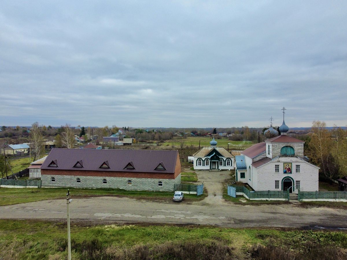 Алейский Димитриевский мужской монастырь, Алейск (Алейский район и г. Алейск, Алтайский край). фасады, Вид со стороны Солнечного переулка 