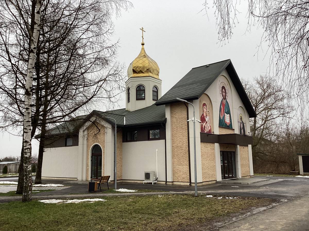 Церковь Серафима Саровского, Пахомово (Заокский район, Тульская область). фасады, Вид с северо-запада