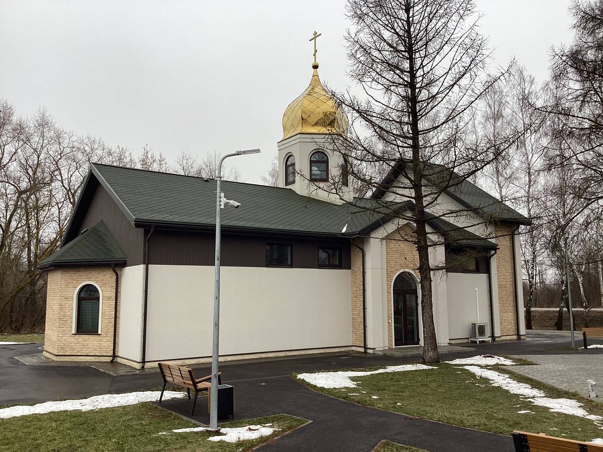 Церковь Серафима Саровского, Пахомово (Заокский район, Тульская область). фасады, Вид с северо-востока